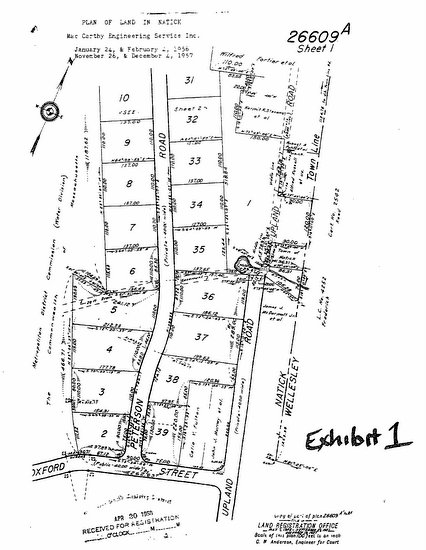 Plan of Land in Natick